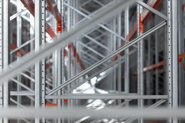 Fabricated steel racking and display structure in Michigan